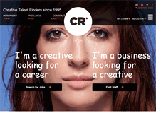 Tablet Screenshot of creativerecruitment.co.uk
